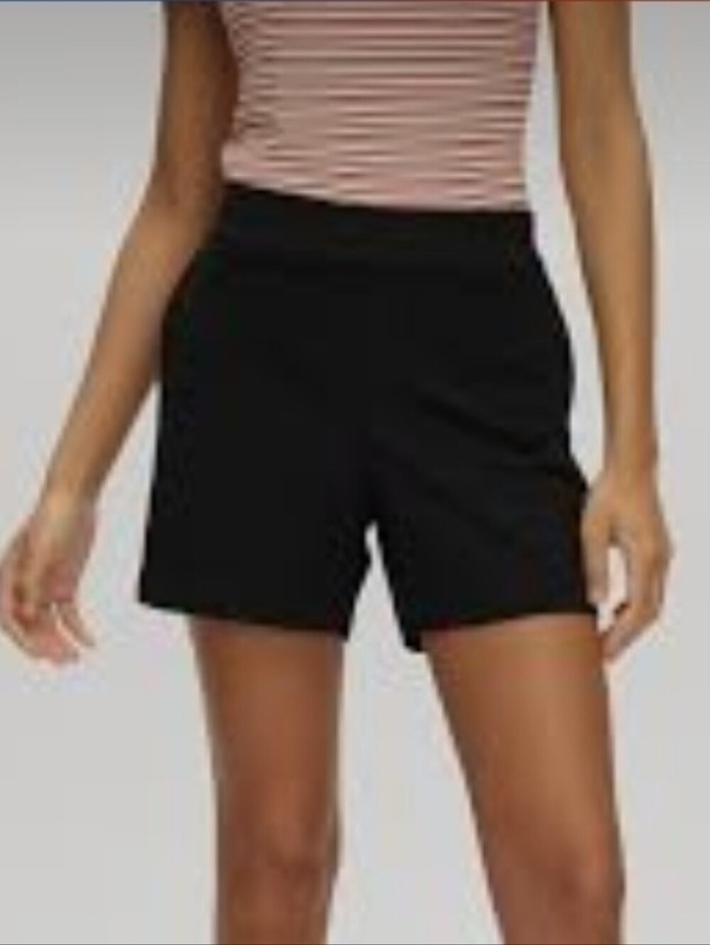Hilary Radley Black Women's Stretch Bermuda Shorts SZ M/M
